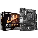 Материнская плата Gigabyte A520M K V2 (AM4, AMD A520, 2xDDR4 DIMM, microATX, RAID SATA: 0,1,10)