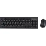 Клавиатура и мышь Oklick 600M Black USB (классическая мембранная, 104кл, светодиодная, кнопок 2, 1200dpi)