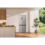 Холодильник Gorenje NRM819E61X (No Frost, A+, 3-камерный, Side by Side, объем 499:324/175л, инверторный компрессор, серый)