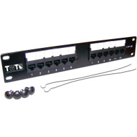 Патч-панель Lanmaster TWT-PP12UTP-10 (1U, 12порт) [TWT-PP12UTP-10]