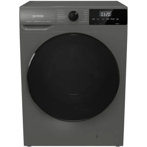 Стиральная машина Gorenje W2D2A164ADSS(класс: A, полноразмерная 59.5x84.5x59см, фронтальная, макс:10кг, с сушкой, 1400об/мин, защита от протечек, серый)