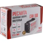 Сварочный аппарат РЕСАНТА САИ-160 (140-260В, инвертор, ММА DC, 10-160A, 6,5кВт)