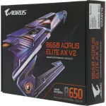 Материнская плата Gigabyte B650 AORUS ELITE AX V2 (AM5, AMD B650, xDDR5 DIMM, ATX, RAID SATA: 0,1,10)