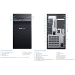Сервер Dell PowerEdge T40 (1xE-2224G, 1x8Гб DDR4, 1x1024Гб SATA, 1x290Вт)