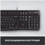 Клавиатура и мышь Logitech Desktop MK120 Black USB (классическая мембранная, 104кл, светодиодная, кнопок 2, 1000dpi)