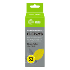 Чернила Cactus CS-GT52YB (желтый; 100мл; DeskJet GT 5810, 5820, 5812, 5822) [CS-GT52YB]