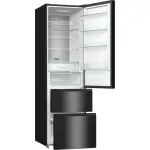 Холодильник Hisense RM469N4AFD1 (No Frost, A+++, 2-камерный, объем 396:270/126л, инверторный компрессор, черный)