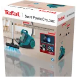 Пылесос Tefal Swift Power Cyclonic TW2922EA (сухая, контейнер, мощность всасывания: 750Вт, пылесборник: 1.5л, потребляемая мощность: 2100Вт)