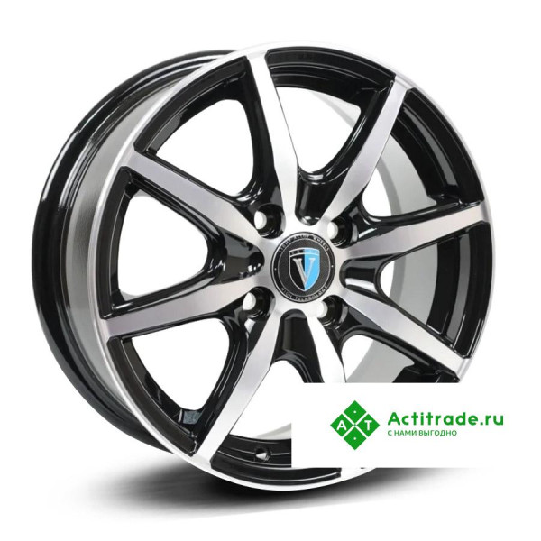 Venti 1415 R14/5.5J PCD 4x98 ET 35 ЦО 58,6 черный с полированной лицевой поверхностью