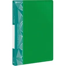 Бюрократ -PZ07PGREEN (зажимов 1, A4, пластик, толщина пластика 0,7мм, карман внутренний и торцевой с бумажной вставкой, зеленый)
