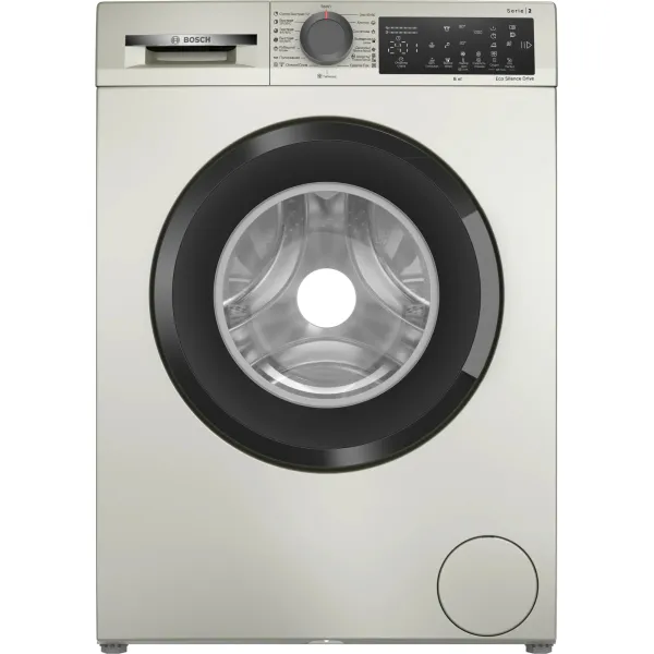 Стиральная машина Bosch WLZ2420SME(фронтальная узкая, класс стирки/отжима/э.потребления: A/B/A , макс: 8кг, 1200 об/мин, инвертер, защита: частичная, 59.8x84.8x45.8см, серый)