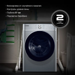 Стиральная машина Hyundai WMD9413(60x85x57см, фронтальная, макс:10кг, с сушкой, 1400об/мин, темно-серебристый)