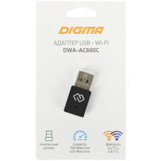 Сетевой адаптер DIGMA DWA-AC600C [DWA-AC600C]