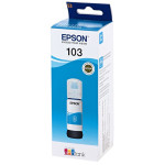 Чернильный картридж Epson 103C (голубой; 65стр; L3100, 3110, 3150)