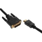 Кабель Buro (HDMI (m), DVI-D (m), 1,8м)