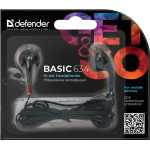 Проводные наушники DEFENDER Basic-634 (1.1м)