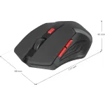 Мышь DEFENDER Accura MM-275 Black-Red USB (радиоканал, 1600dpi)