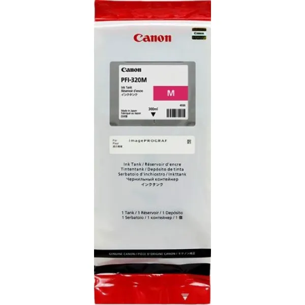 Чернильный картридж Canon PFI-320M (пурпурный; 300стр; 300мл; imagePROGRAF TM-200, 205)