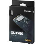 Жесткий диск SSD 250Гб Samsung 980 (2280, 2900/1300 Мб/с, 320000 IOPS, PCI Express, для ноутбука и настольного компьютера)