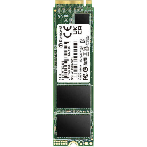 Жесткий диск SSD 1Тб Transcend (2280, 3500/3200 Мб/с, 370000 IOPS, PCIe 3.0 x4 (NVMe))