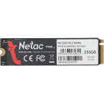 Жесткий диск SSD 250Гб Netac NV3000 (M.2, 3000/1400 Мб/с, 120000 IOPS, PCI-E, для ноутбука и настольного компьютера)