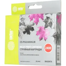 Чернильный картридж Cactus CS-PGI2400XLM (пурпурный пигментный; 20,4стр; MAXIFY iB4040, МВ5040, МВ5340)