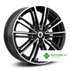 КиК Эрфурт-Оригинал R17/7J PCD 5x114,3 ET 40 ЦО 66,1 черный с полированной лицевой поверхностью