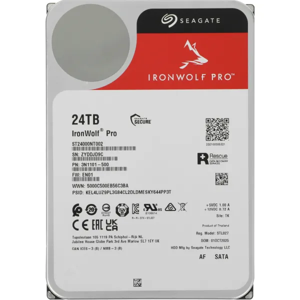 Жесткий диск HDD Seagate Ironwolf Pro (3.5