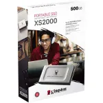 Внешний жесткий диск SSD 500Гб Kingston (2000/2000 Мб/с, USB 3.2 Gen 2 Type-C, внешний)