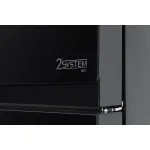 Холодильник Hyundai CM5005F (No Frost, A, 3-камерный, Side by Side, объем 511:310/156л, инверторный компрессор, черное стекло)
