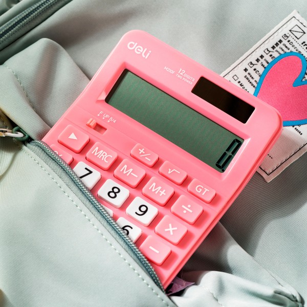 Калькулятор Deli EM210FPINK