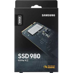 Жесткий диск SSD 500Гб Samsung 980 (M.2, 3100/2600 Мб/с, 470000 IOPS, PCI-E, для ноутбука и настольного компьютера)