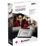 Внешний жесткий диск SSD 500Гб Kingston XS2000 (2000/2000 Мб/с, USB 3.2 Gen 2 Type-C, внешний)