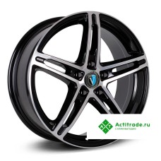 Venti 1618 R16/6.5J PCD 5x114,3 ET 31 ЦО 67,1 черный с полированной лицевой поверхностью