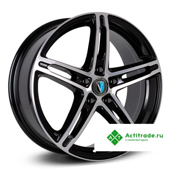 Venti 1618 R16/6.5J PCD 5x114,3 ET 31 ЦО 67,1 черный с полированной лицевой поверхностью