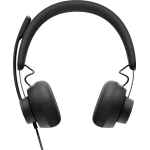 Гарнитура Logitech Zone Wired Teams (оголовье, с проводом, накладные, USB Type-A, USB Type-C, Microsoft Teams)