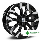 КиК Морейн R17/6.5J PCD 5x108 ET 50 ЦО 63,35 черный с полированной лицевой поверхностью