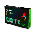 Жесткий диск SSD 480Гб ADATA Ultimate SU650 (M.2, 550/510 Мб/с, 60000 IOPS, SATA-III, для ноутбука и настольного компьютера)