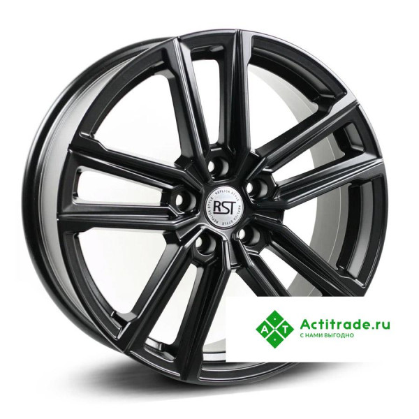 RST R078 R18/7J PCD 5x100 ET 28 ЦО 57,1 черный глянцевый