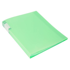 Папка Бюрократ Gems GEM40GRN (A4, пластик, толщина пластика 0,7мм, карман торцевой с бумажной вставкой, зеленый турмалин)