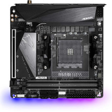 Материнская плата Gigabyte B550I AORUS PRO AX (AM4, AMD B550, 2xDDR4 DIMM, mini-ITX, RAID SATA: 0,1,10) [B550I AORUS PRO AX]