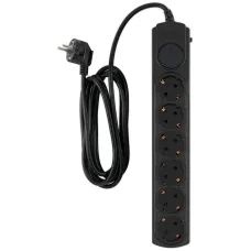 Сетевой фильтр Ippon BK-6-EU-3-10-B (3м, 6xEURO, 2,2кВт, 10А) [BK-6-EU-3-10-B]
