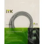 Патч-корд IEK PC01-C5EU-5M (RJ45(m), RJ45(m), внутренний, 5м, 5E, 4пары, U/UTP, серый)