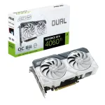 Видеокарта GeForce RTX 4060TI 2565МГц 8Гб ASUS DUAL OC (PCI-E 4.0, GDDR6, 128бит, 1xHDMI, 3xDP)