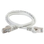 Патч-корд IEK PC01-C5EFL-1M (RJ45(m), RJ45(m), внутренний, 1м, 5E, 4пары, F/UTP, серый)