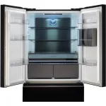 Холодильник Hyundai CM55043F (No Frost, A+, 3-камерный, Side by Side, инверторный компрессор, черный)
