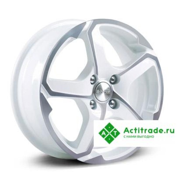 Скад Аллигатор R15/6J PCD 5x114,3 ET 38 ЦО 67,1 белый с полированной лицевой поверхностью