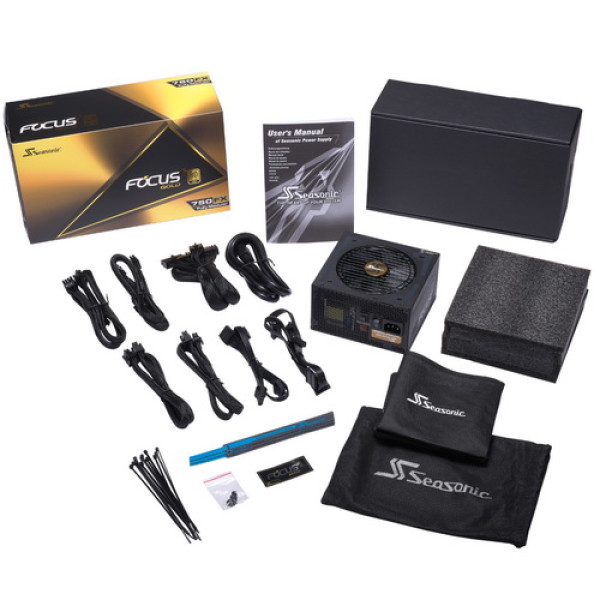 Блок питания Seasonic FOCUS Plus Gold 750W (ATX, 750Вт, 24 pin, 1 вентилятор, GOLD)