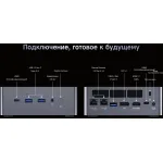 ПК Chuwi AuBox (Ryzen AI 300 365 2000МГц, DDR5 32Гб, SSD 1024Гб M.2 2280, AMD Radeon 880M, Windows 11 Pro)