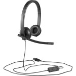 Гарнитура Logitech USB Headset Stereo H570e (оголовье, с проводом, накладные, USB Type-A, 111г)